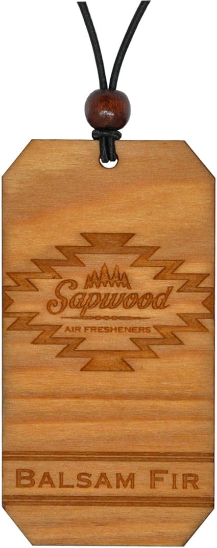 Wooden Air Freshener by Sapwood | Refreshing Balsam Fir Fragrance | 100% Made in the USA | Original Design