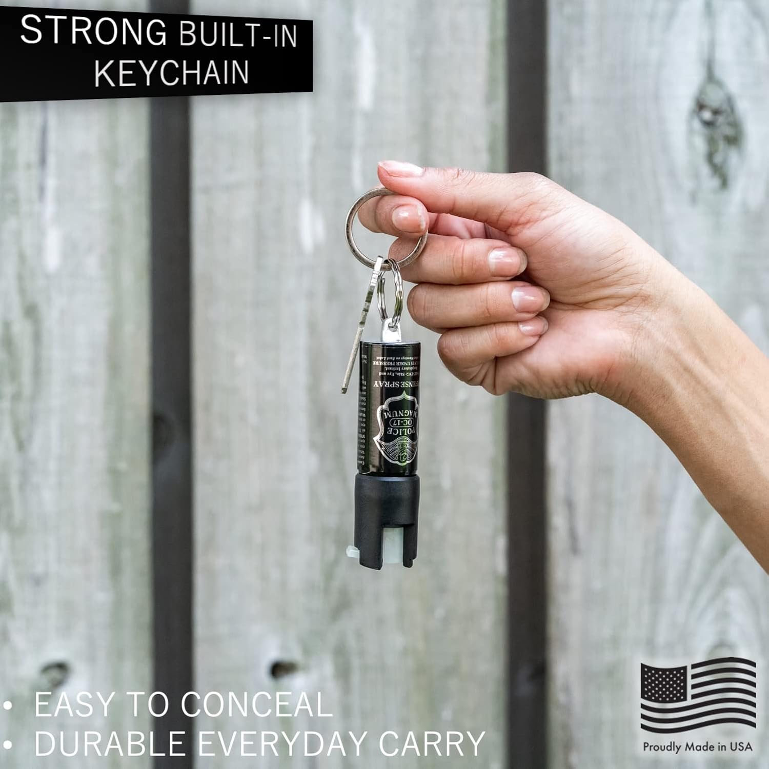 POLICE MAGNUM Mini Pepper Spray Bulk Pack- Max Heat Strength Protection- Made in The USA- 1/2oz Twist Lock Keyrings