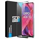 SupCares Tempered Glass for Oppo A74, Narzo 20 Pro, Narzo 20, Narzo 30 and Narzo 30 Pro (6.5 Inch) With Installation Kit | 9H Edge to Edge Screen Protector | Black gallery image