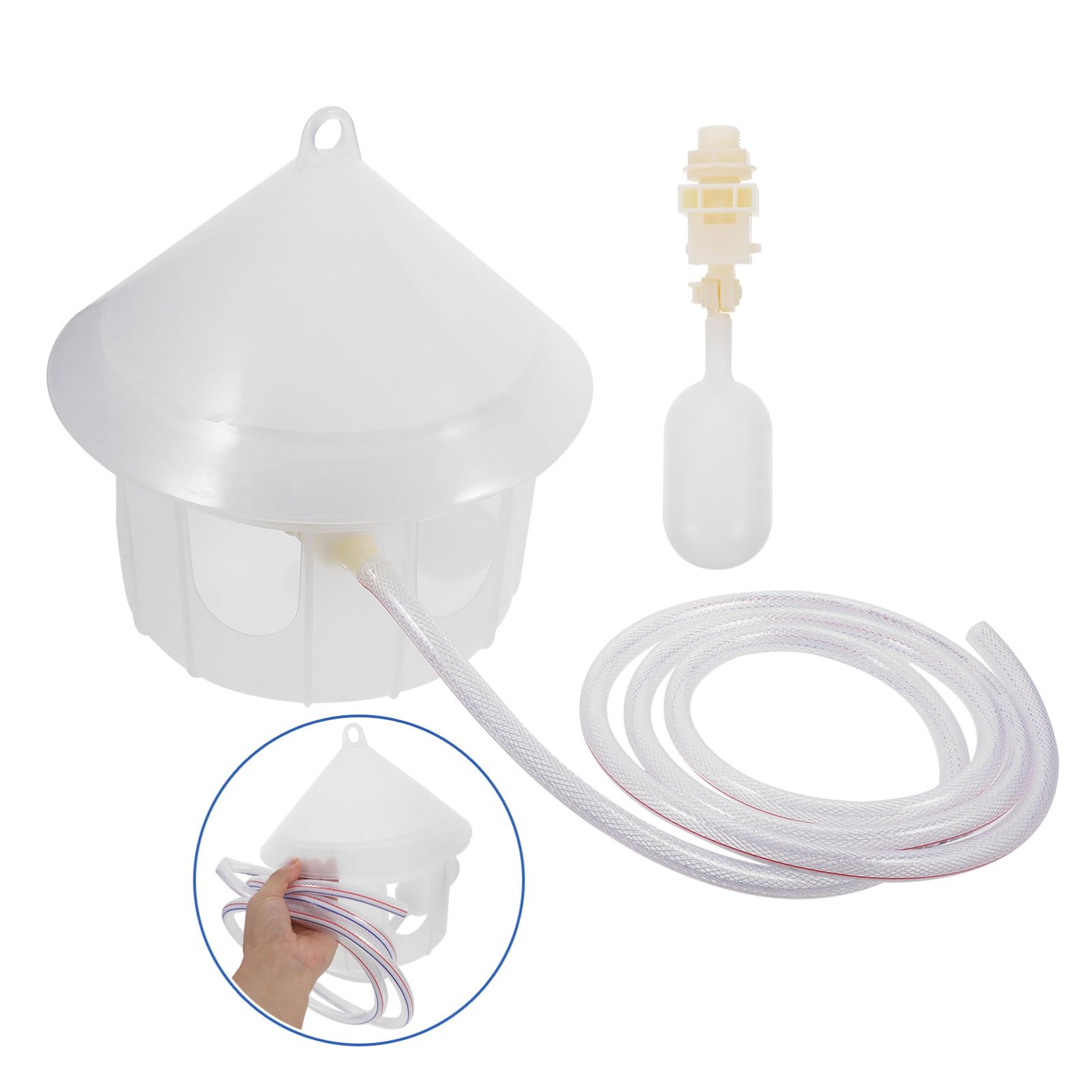 Toddmomy Bebedero para Palomas Automático De Plástico Comedero para Jaulas De Pájaros Suministros para Aves Adecuado para Criaderos De Palomas y Codornices