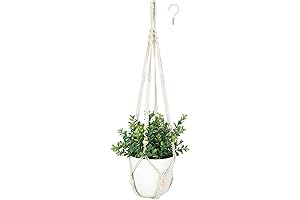 Mkono Fake Hanging Planters with Fake Plants: Add A Touch of Faux...
