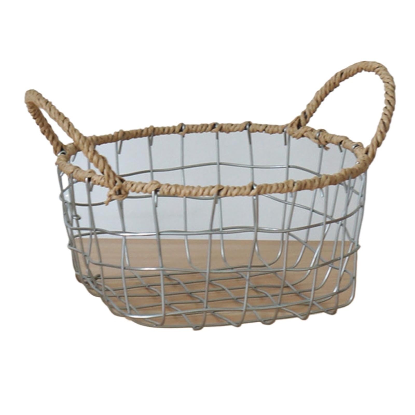 egg basket, Egg Basket Fruit Stand Holder Organizer Metal Serving Bowl With Handle Food Container For Kitchen