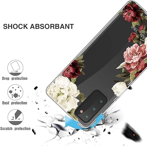Miniatura 7 de Funda para Galaxy S20 FE 5G, para Samsung S20FE funda floral transparente, TPU a prueba de golpes, funda protectora transparente para teléfono,