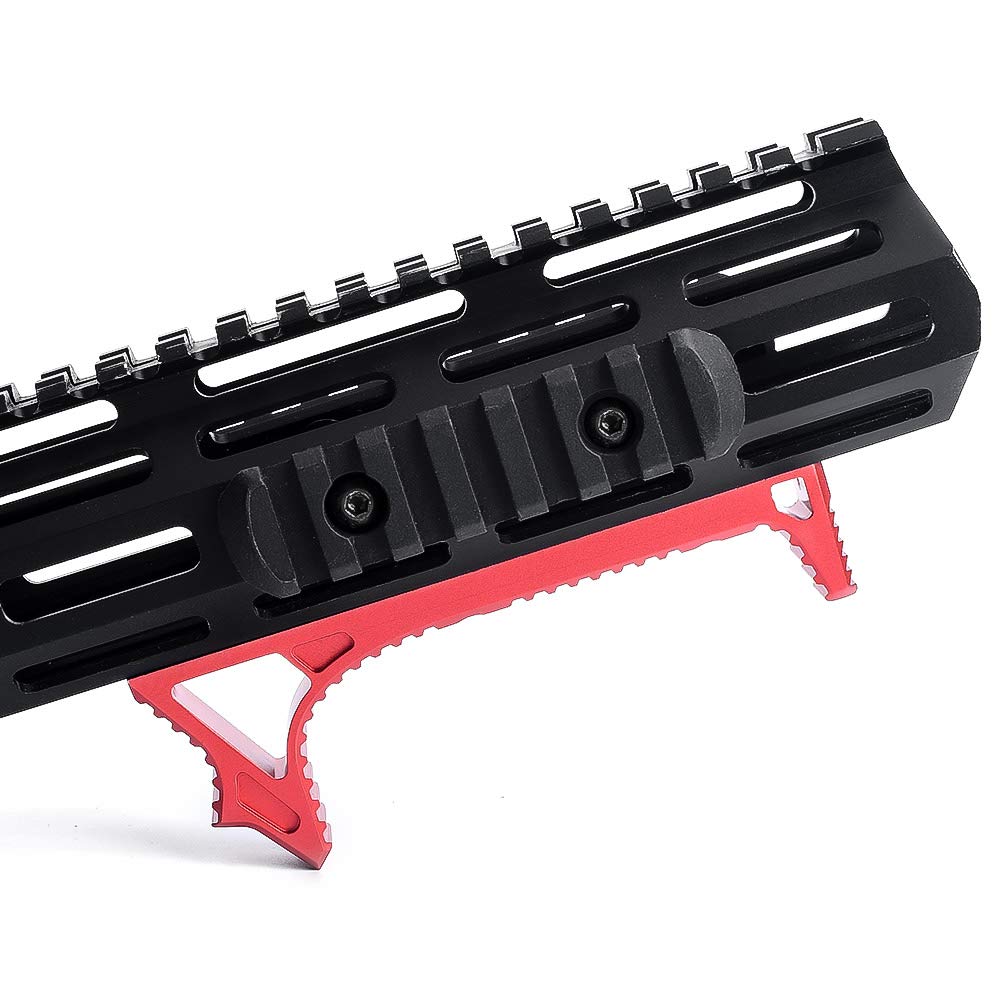 WADSN Tactical Aluminum Mlok Link Curved Foregrip Airsoft Hand Stop Gun Accessories,Universal