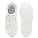 U.S. POLO ASSN. Women Elowen Round Toe Lace Ups Sneakers with Gold Hardware gallery image