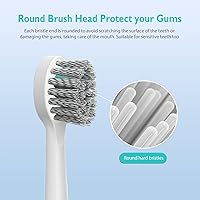 Vista 9 de Cabezales de cepillo de repuesto para Waterpick Sonic Fusion 2.0 - Cabezal de cepillo de hilo dental para Waterpik con anillos codificados por