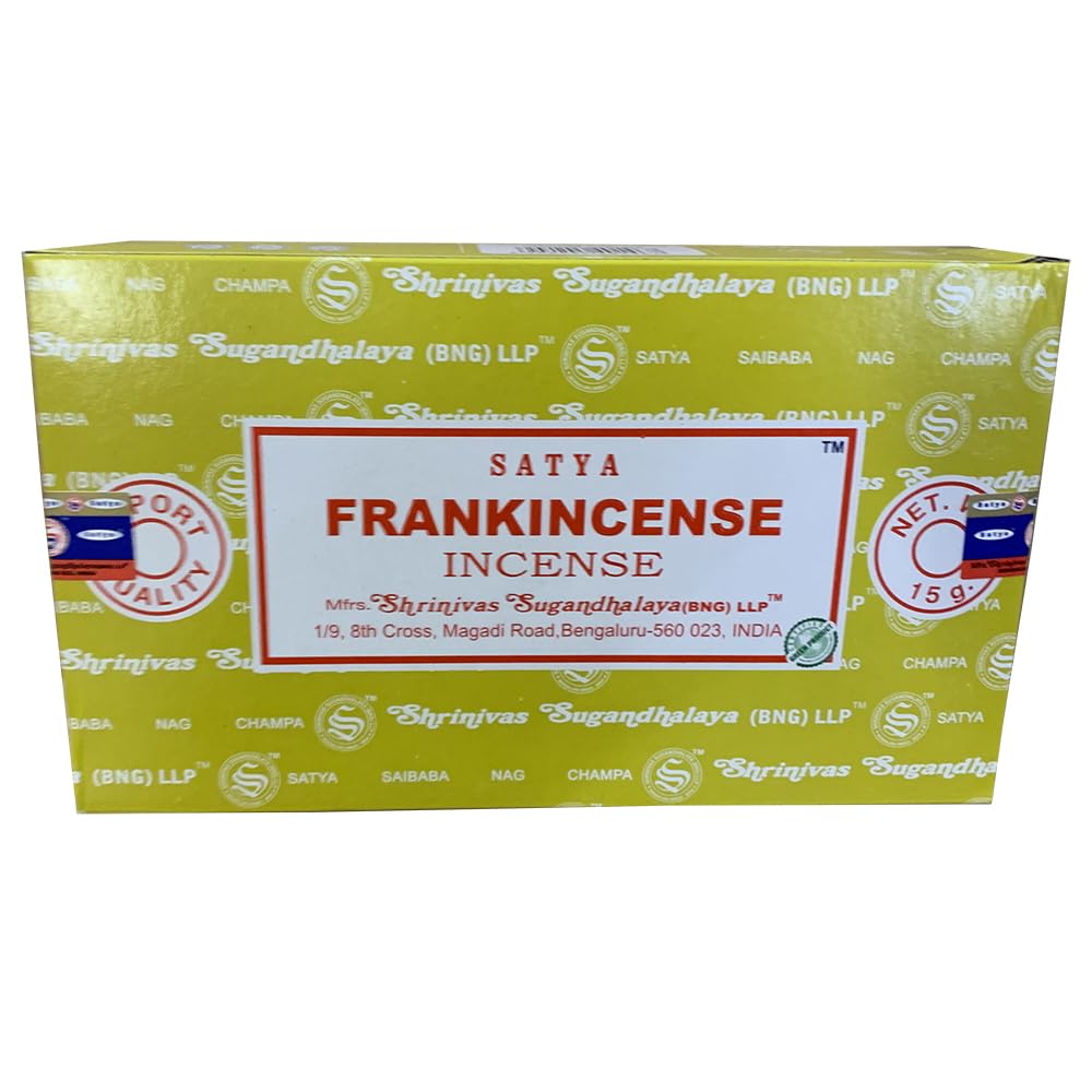 Giftlocaluk Pure Resinous, Slightly Lemony Frankincense Satya Frankincense Incense Sticks – Sacred Resin Aroma For Prayer, Meditation & Spiritual Cleansing (Pack Of 3 X 20 Sticks)