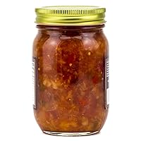 Vista 3 de Amish Wedding Kettle Cooked Salsa, Thick and Chunky Pack of 2 14.5 ounce Jars, Pineapple