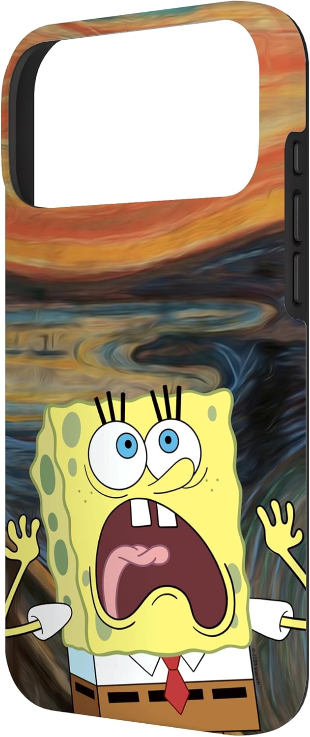 Spongebob Squarepants Scream Painting Case for iPhone 17 Pro Max