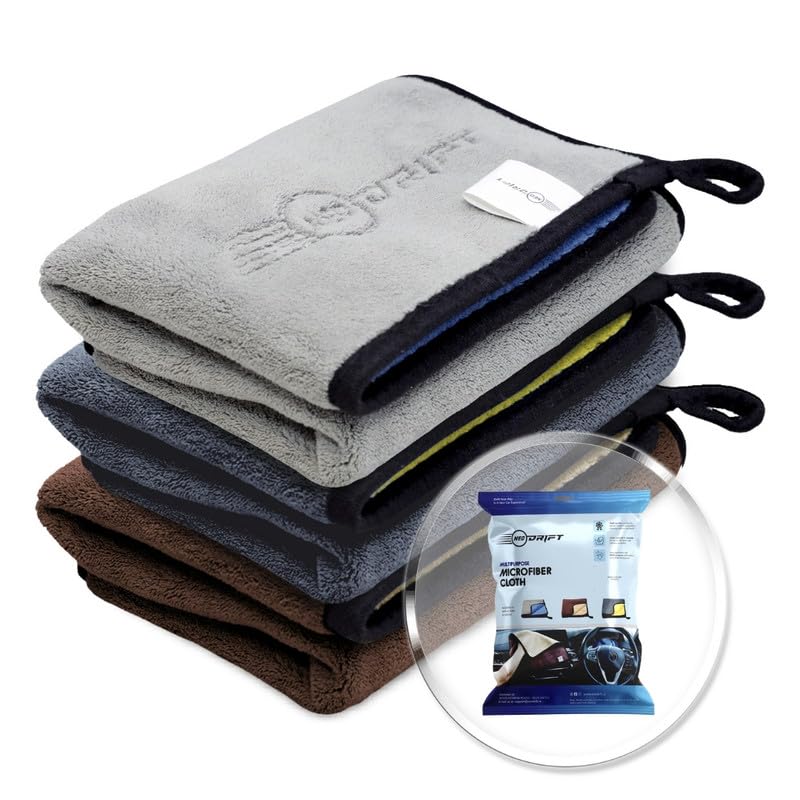 Neodrift ‘800 GSM' Microfiber Cloth (Size - 40X40 Cm)(Set of 3 PC)(Colour - Mix)(Ultra Soft Cleaning Cloth for Car, Bike - Polishing, Detailing, Highly Absorbent)-image-26