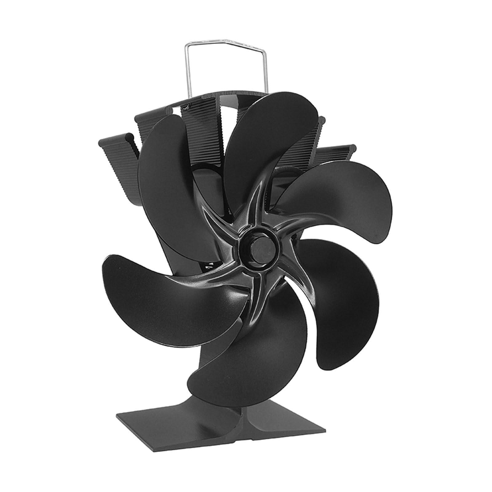 Hsioluted 4Blades Heat Powered Stove Fan Fan Log Wood Burning Quiet Efficient Heat Distribution Powered Stove For Wood Burning