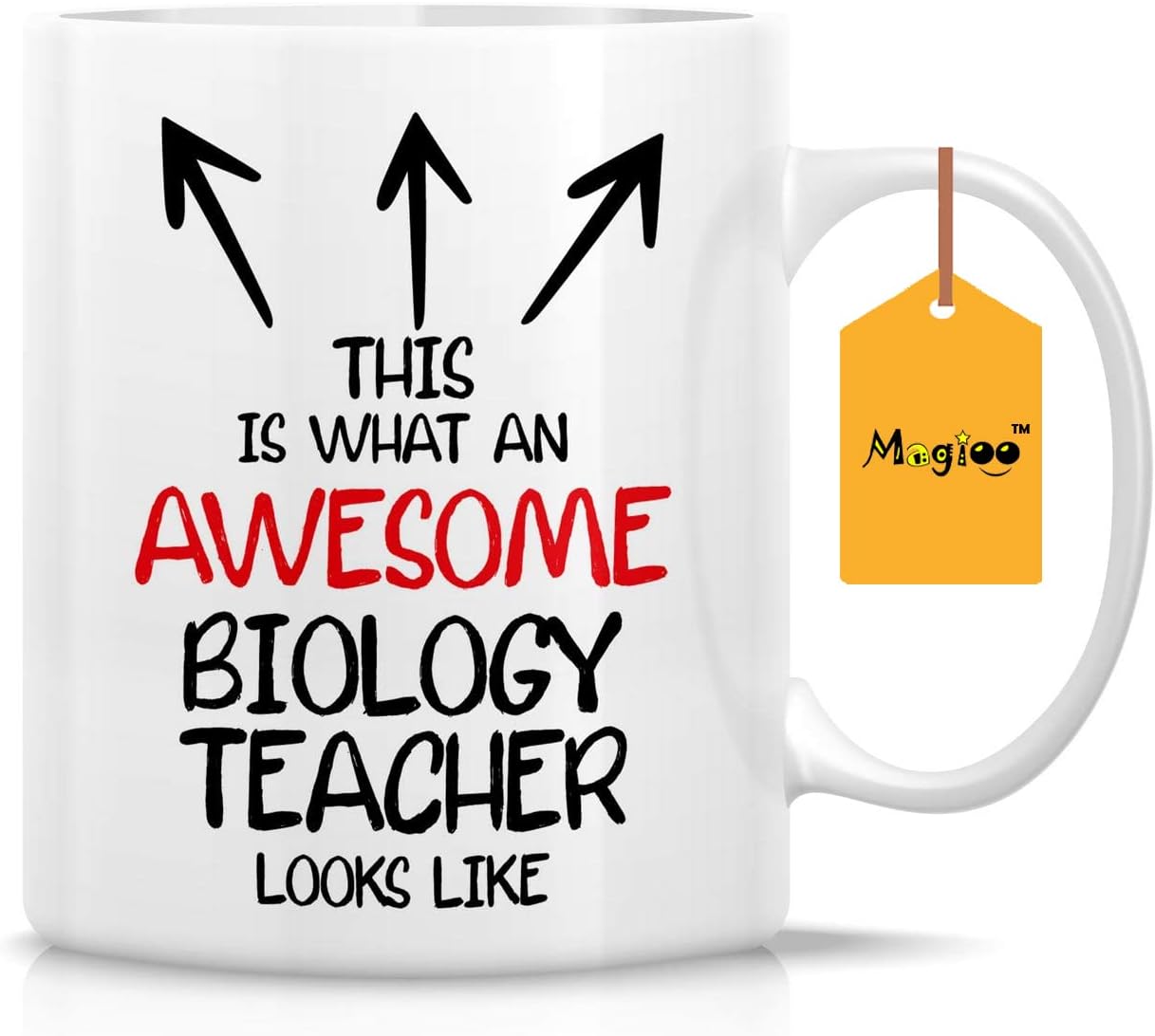 MAGIOO This is What an Awesome Biology Teacher Looks Like 11 Oz Ceramic Coffee Mugs - Funny, Sarcastic, Motivational, Inspirational Birthday (M61)
