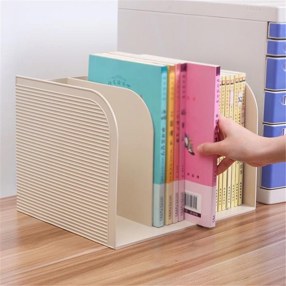 雑誌棚の仕切り、 3コンパートメントデスクトップファイルフォルダーマガジンドキュメントオーガナイザーホルダーマルチカラー(Blue)