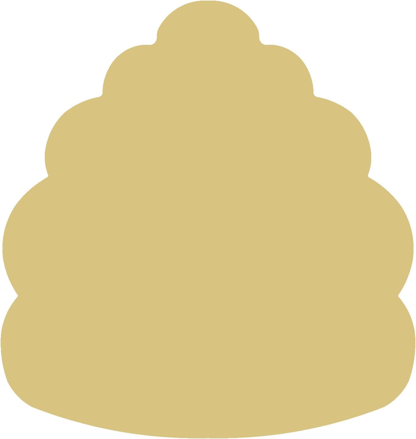 Beehive Unfinished Wood Cutout, No Sanding Required, 1/4" Laser Cut Smooth MDF Cutout, Home Décor, Crafts, DIY Projects, Made in USA by Diverse Print & Cut