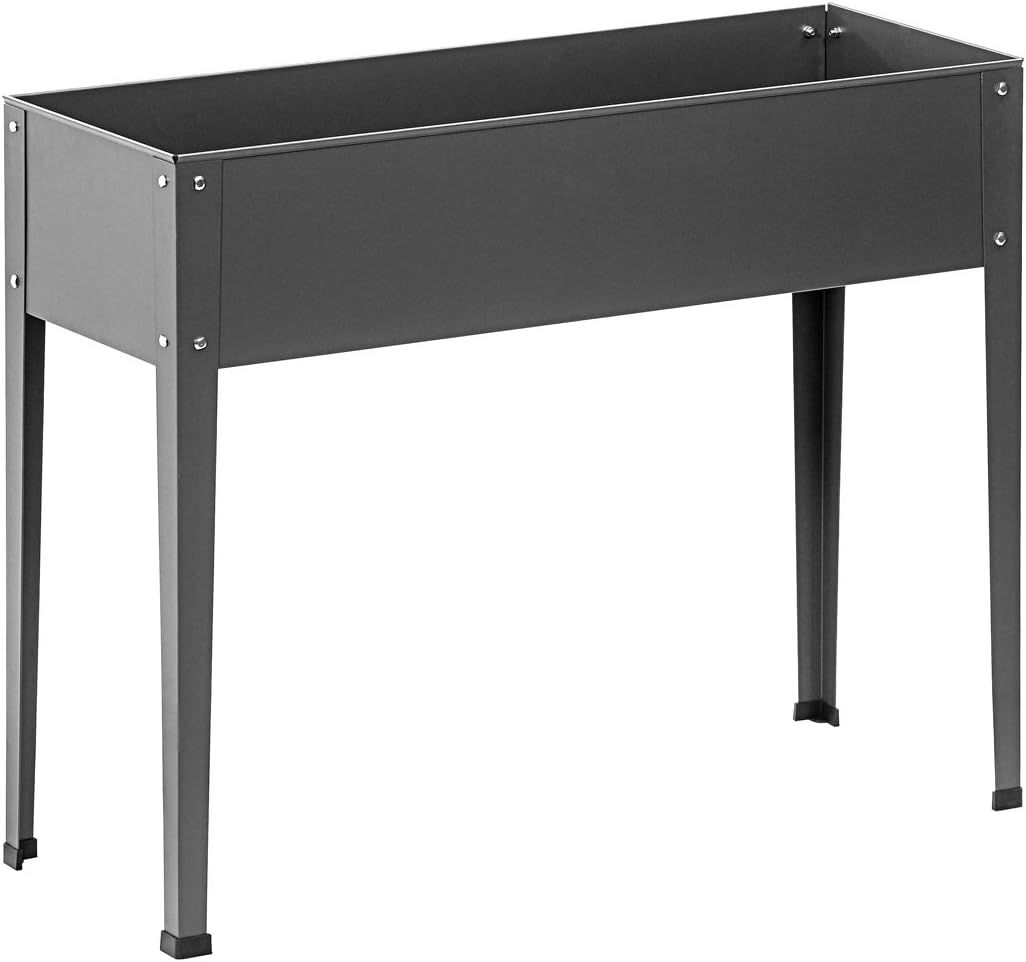 Dehner Hochbeet Münster, ca. 100 x 30 x 80 cm, Stahl, grau Amazon.de