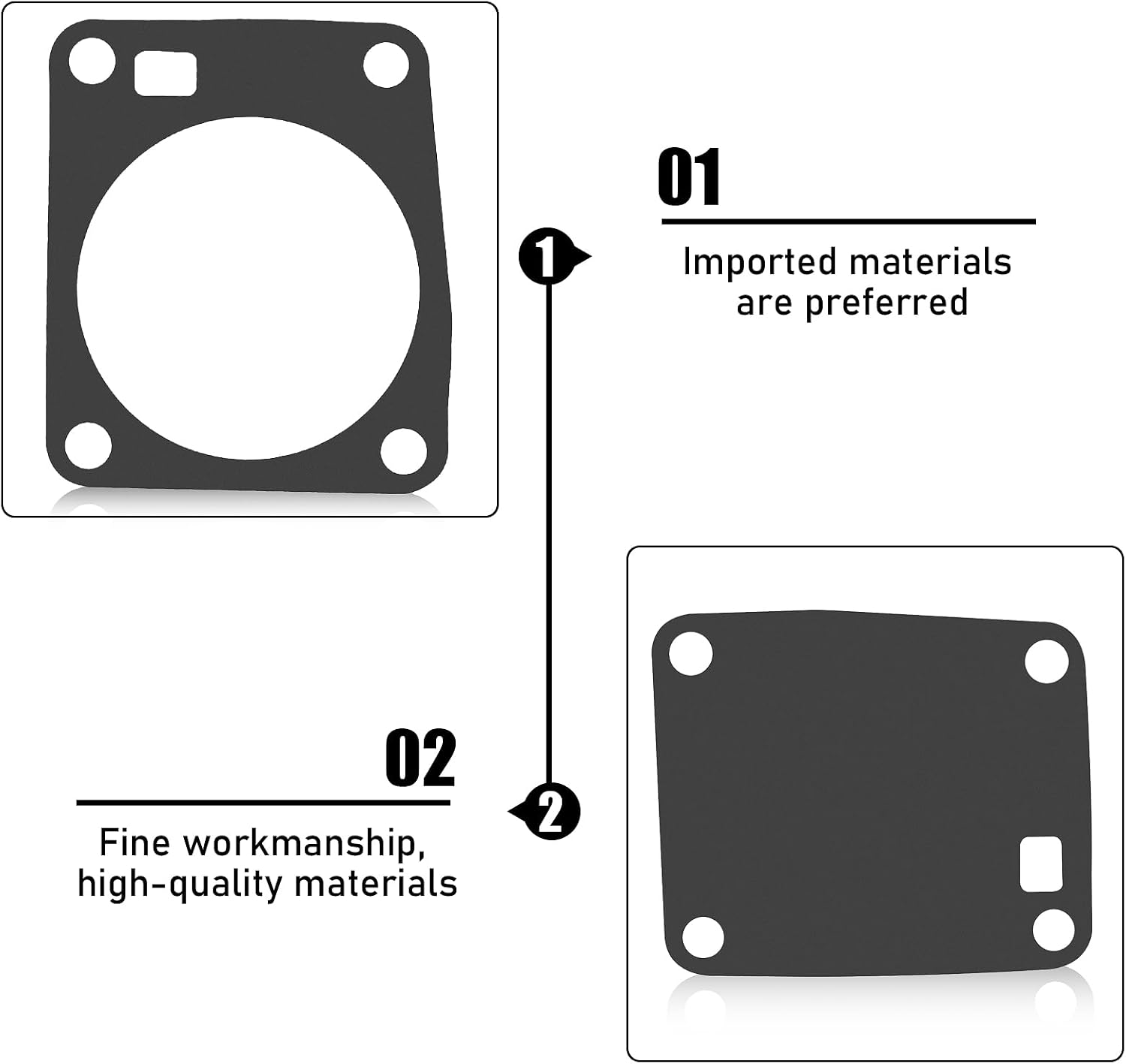 6G1-W0093-00 369-87122-1 11502M 18-7765 Carburetor Repair Kit Compatible with Yamaha 3HP 6HP 8HP Outboard Engine Tohatsu Nissan 4HP 5HP 8HP 9.8HP Mercury Marine 6HP 8HP 6G1-14301-01 Sierra Carb