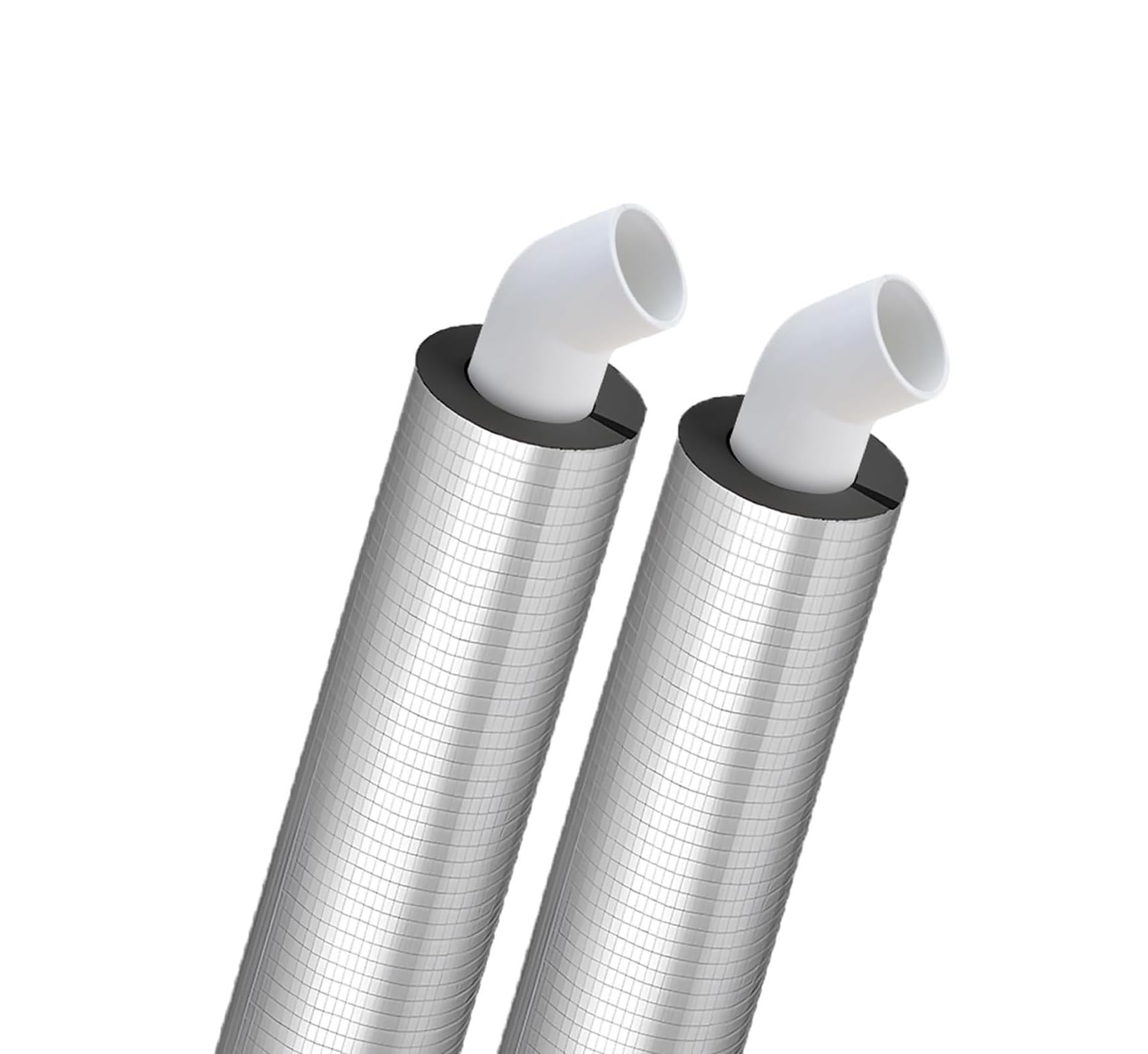Tubo isolante in schiuma per tubi autoadesivi ad alta densità, diametro interno da 1,9 cm a 10,2 cm (1 confezione) (ID 5 x T 4/5 ")