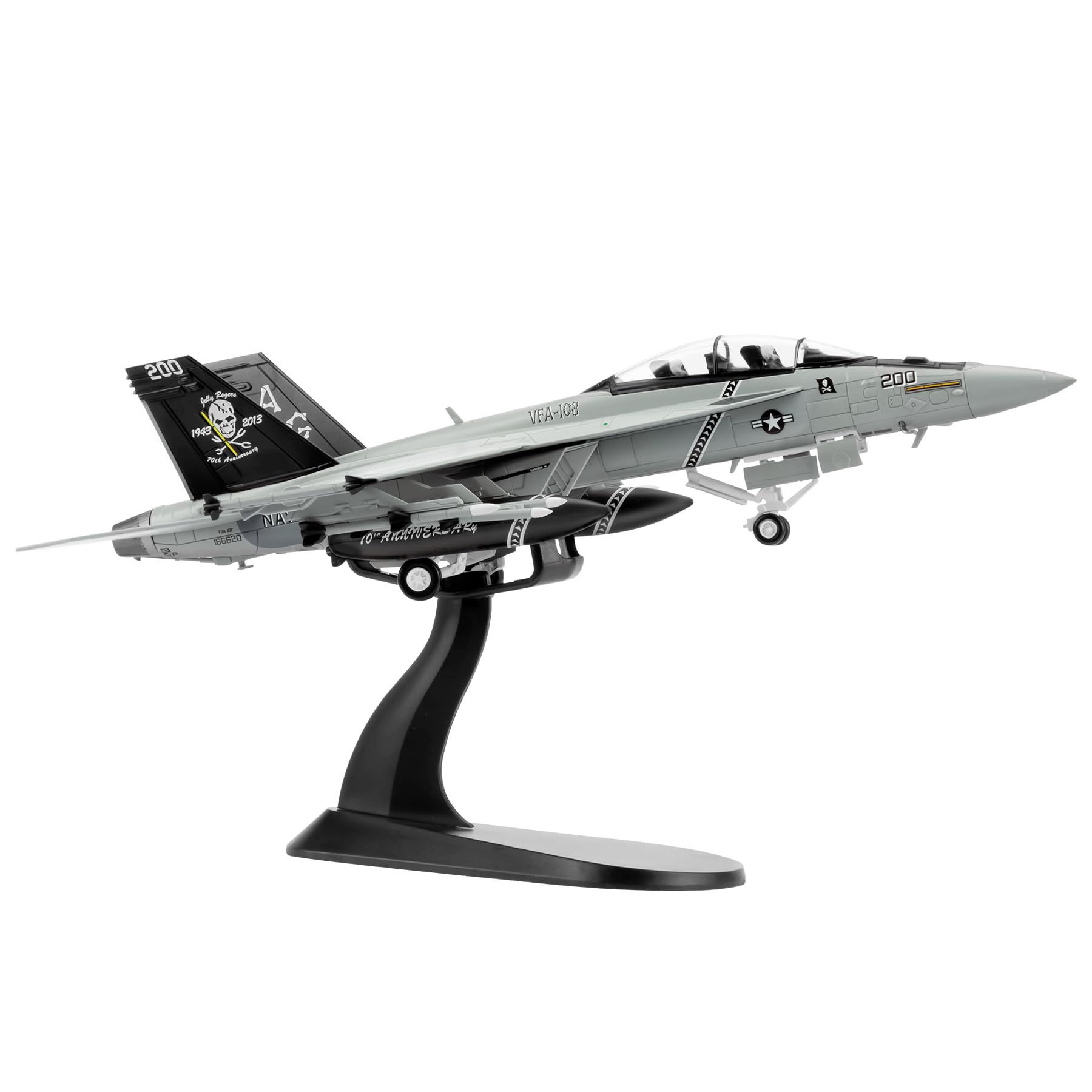 HANGHANG 1:72 Military Model Plane F/A-18F Super Hornet Alloy Fighter Plane Model,Model Airplane for Collection and Gift