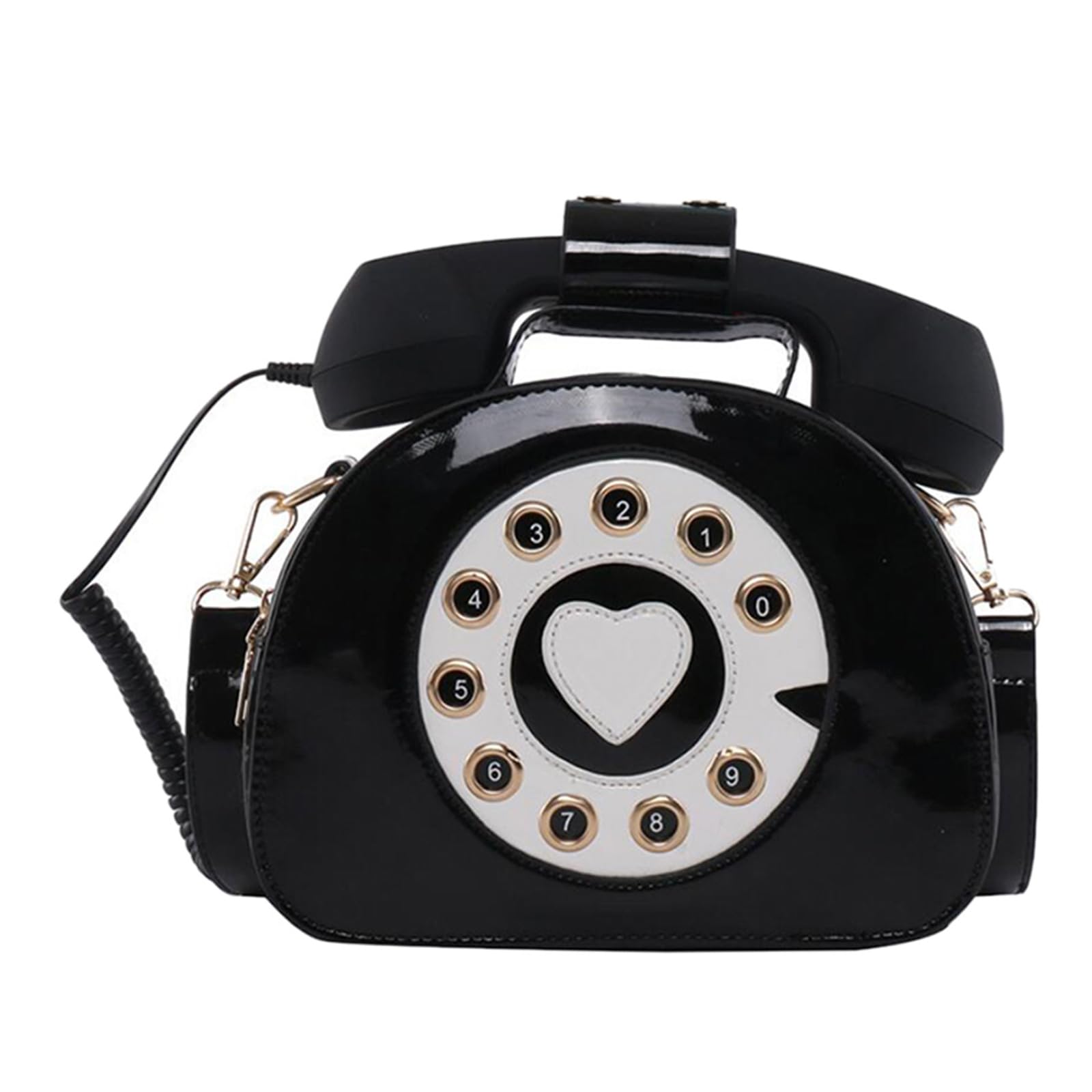 VILLCASE Borsa Tracolla Borsello Porta Cellulare in PU, Tasche Multiple, Design Retrò Creativo, Tracolla Staccabile
