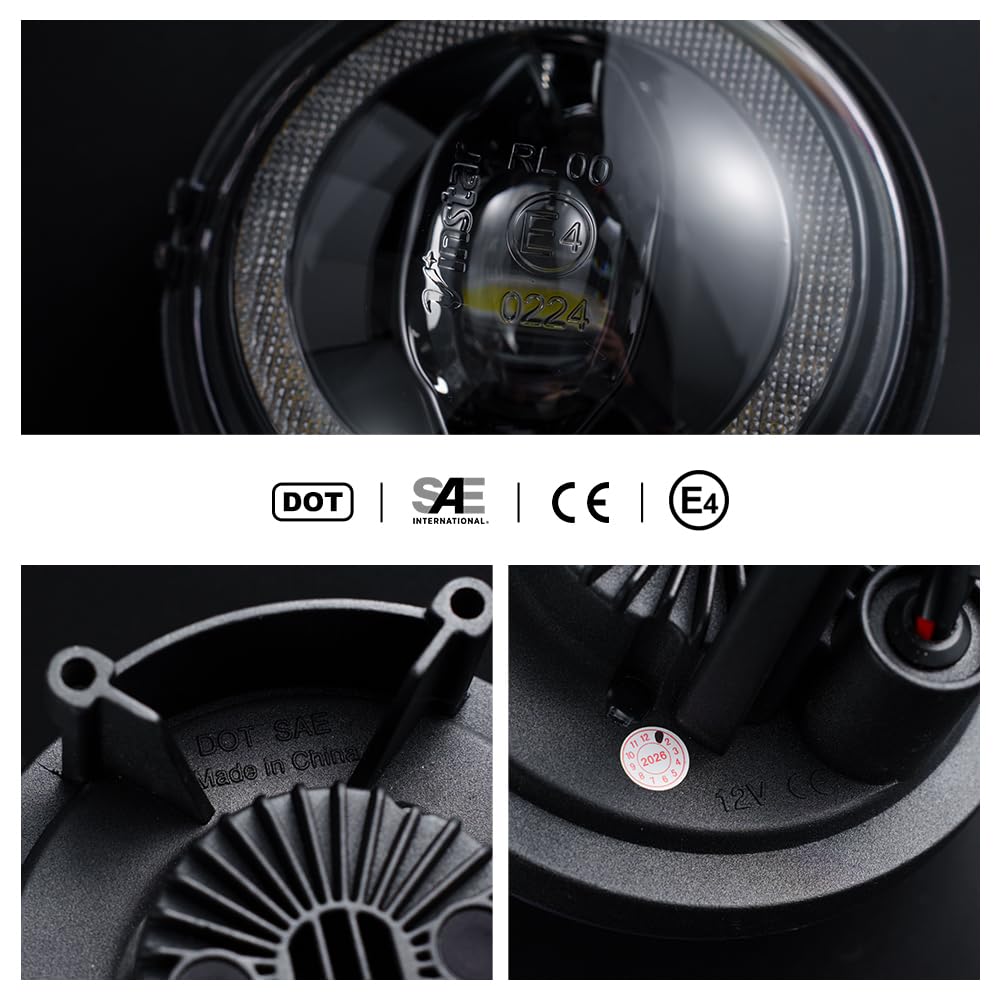 LED DRL Luci di marcia diurna, fendinebbia per Mini Coo.per R60 R61 R56 R57 R55 R58 R59 LED paraurti anteriore luce di marcia Anello Aureola DLR 2PCS DRL E4 approvato con staffe