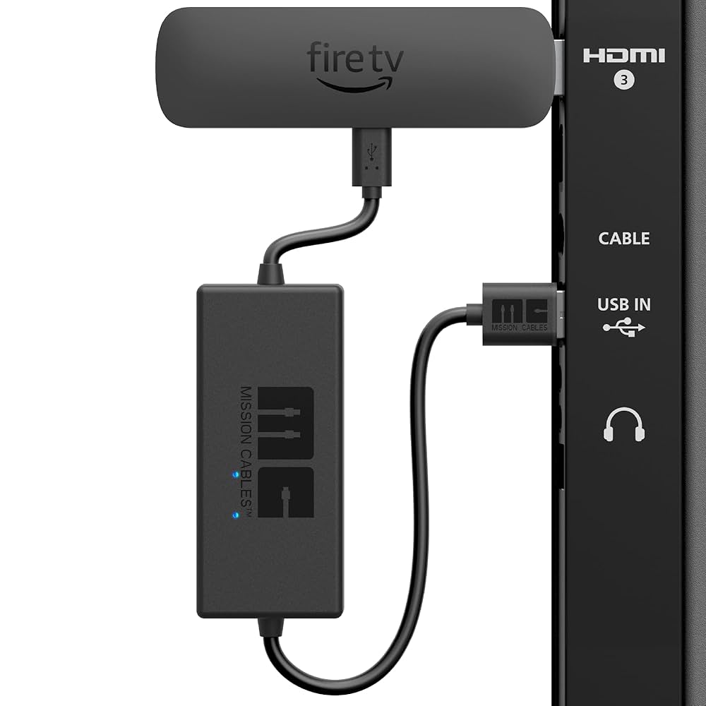 Fire TV Stick 4K Max 、Mission Cables セット Amazon | Fire TV Stick 4K /4K Max 対応 本体なし Mission