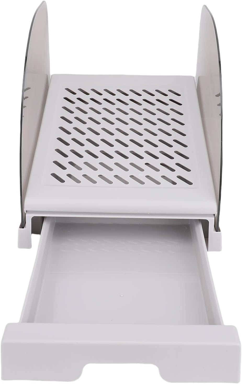 CUIFATI Elevated Litter Step, Cat Litter Ramp Adjustable Height for Pet (Grey)
