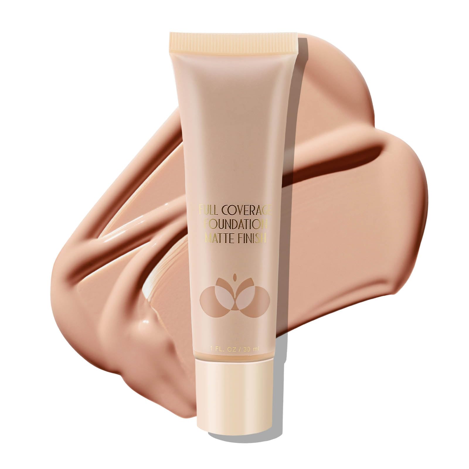 Boobeen Base de Maquillaje Líquida de Cobertura Total, Base de Maquillaje Corrector para Cubrir Rojeces, Base de Maquillaje de Acabado Impecable, Mate, Ligera