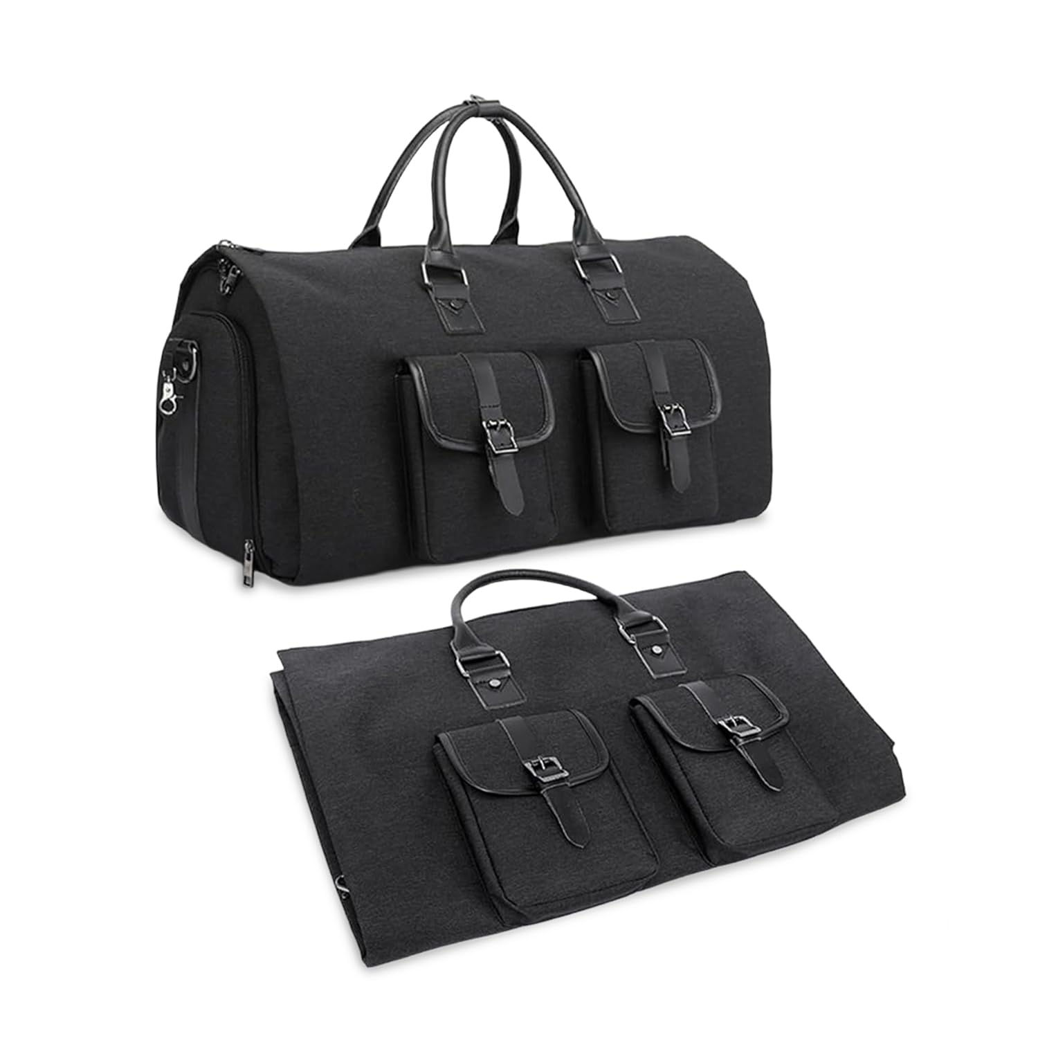 Avilia Borsone Viaggio 2 in 1 Impermeabile 56x32x33 cm -Scomparto Scarpe Ventilato - Bagaglio a Mano Cabina - Borsa Palestra Sportiva Weekend - Tessuto Oxford Tasche Multiple