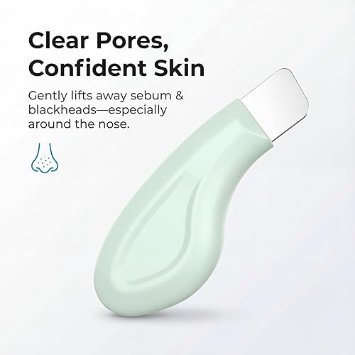 Miniatura 7 de Blackhead Remover Tool, Stainless Steel Face Scraper for Deep Cleansing, Skin Scrubber Face Spatula with Silicone Cover, Nose Blackhead Remover