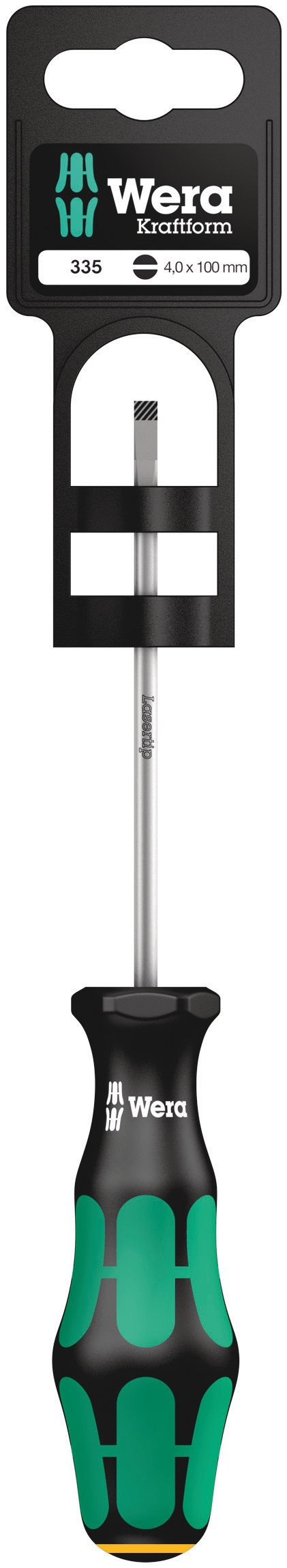 Wera Silver Kraftform 335 Screwdriver Parallel Slotted Tip 4.0 X 100Mm