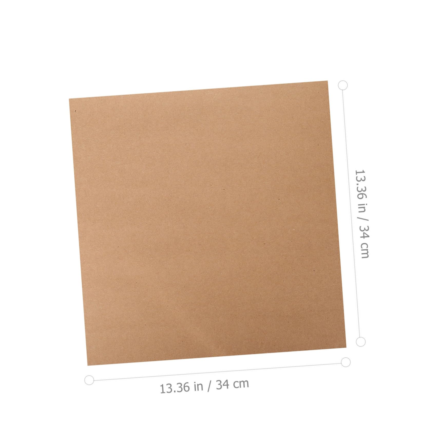 Uonlytech 60 Sheets Square Kraft Cardboard Mandala Art Paper Black White Natural Calligraphy Painting Diy Projects