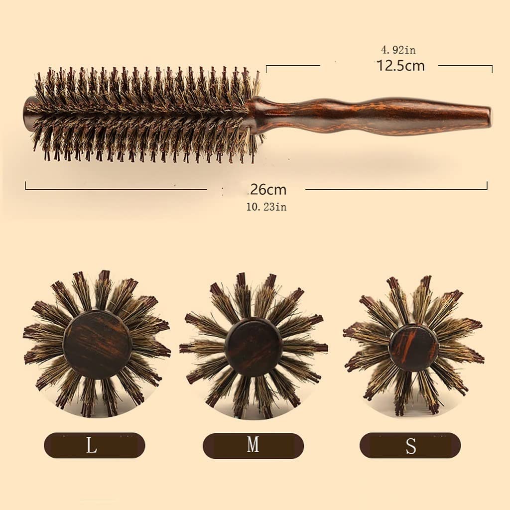 Peine de Peluquero Peine for cabello rizado, peine de cerdas, cepillo for soplar el cabello, peine con rodillo, muy adecuado for secar, peinar, dar volumen y peinar Peine de Viaje