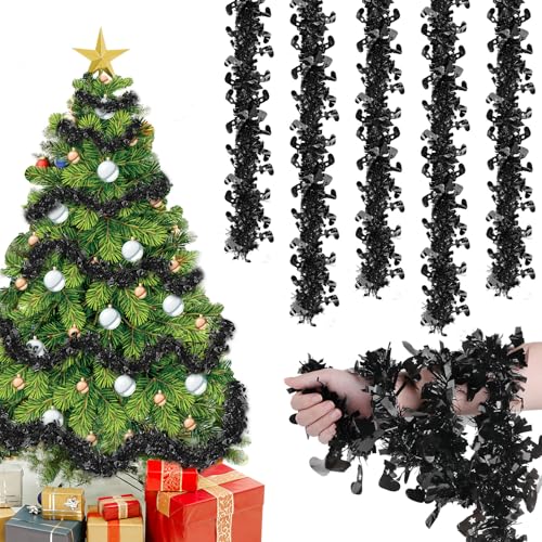 Joxessaien Lametta Weihnachtsbaum 8 Stück × 2 m –...