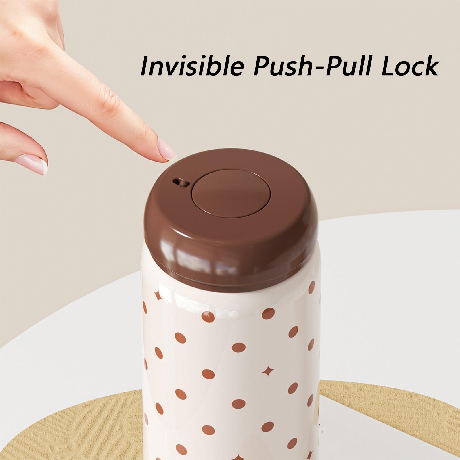320ml / 11oz, Taza Termo, Vaso Cafe Termico, Sellada y A Prueba de Fugas, Ligera y Portátil, El Regalo para Mujeres(Yellow)