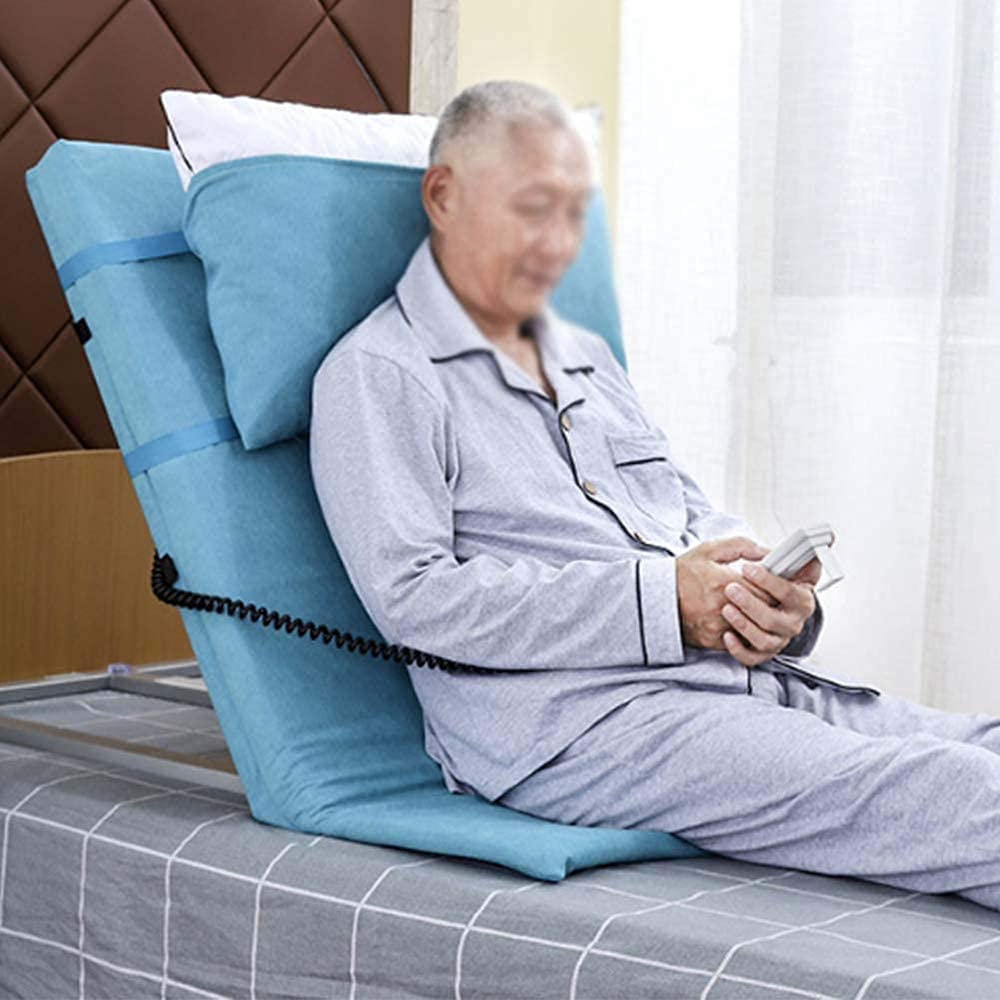 Lit électrique réglable pour personnes âgées – Repose-lit avec télécommande avec aide aux abdominaux et aux debouts, aide à la mobilité domestique pour personnes âgées, soutien du dossier