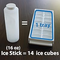 Vista 4 de Palito de hielo (XL de 16 onzas) para dispensadores de bebidas, refrigeradores y jarras de agua aisladas (juego de 4)