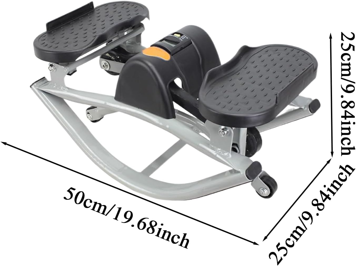 Compact Side Stepper - Rock Workout Equipment, Exercise Machine with Space-Saving Design, Fitness Stepper with Smooth Motion, Home Gym Accessories, Cardio Equipment for Legs Glutes