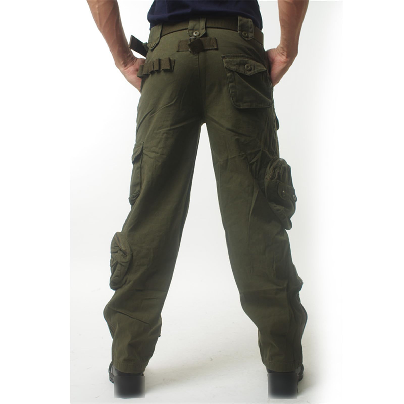 Pantaloni cargo per gli uomini Multi Pocket Pantaloni da uomo Casual Combat Work Pants Abbigliamento Camo1 Maschio