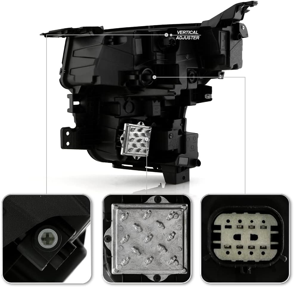 ACANII - For 2021 2022 2023 Chevy Tahoe/Suburban Factory Style Full LED Headlight Headlamp Replacement Passenger Side
