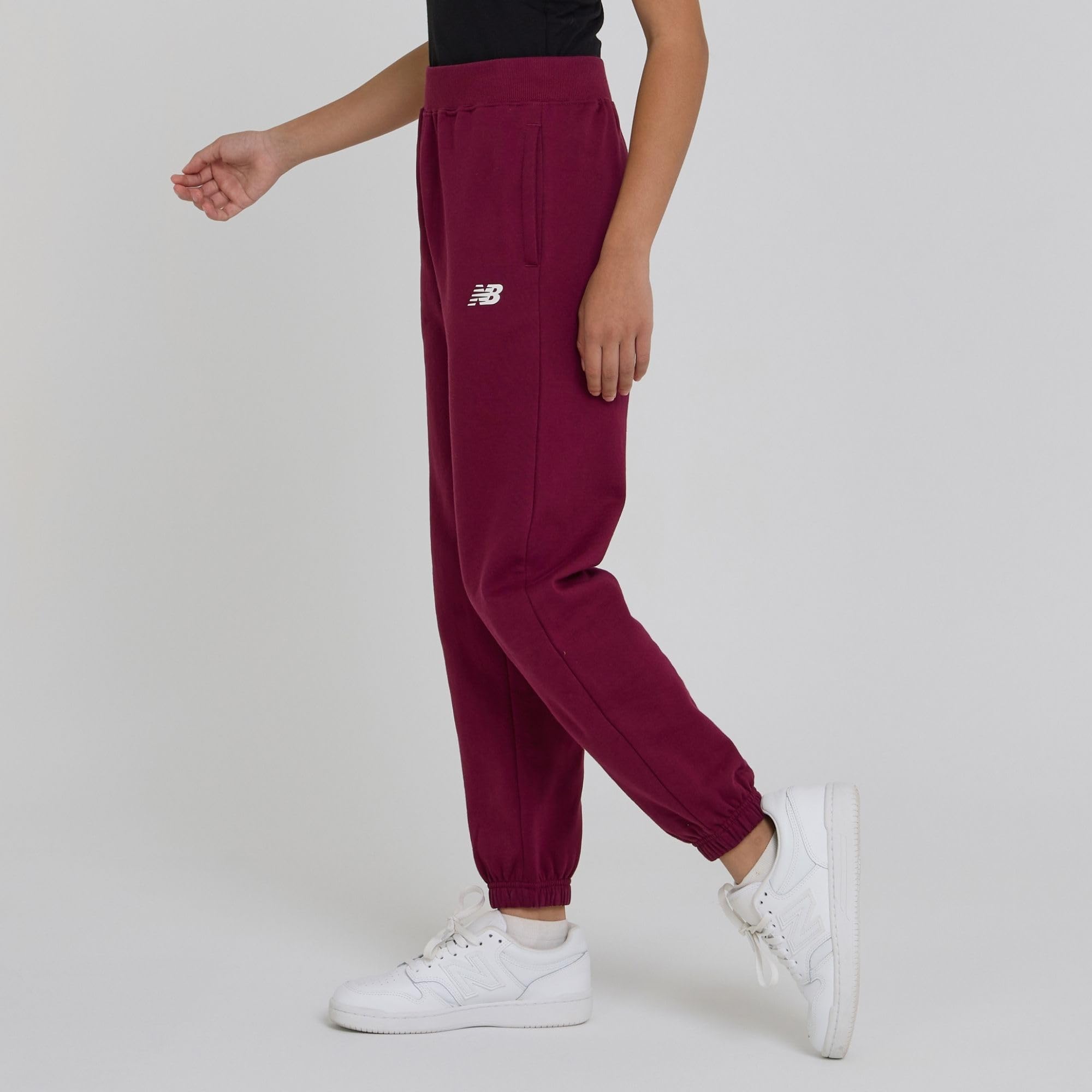 New Balance Active-Fleece-Jogginghose für Mädchen, 3er-Pack, weiche Baumwollmischung, Fleece, athletische Leistung, lässige Sweatpants (4–16)