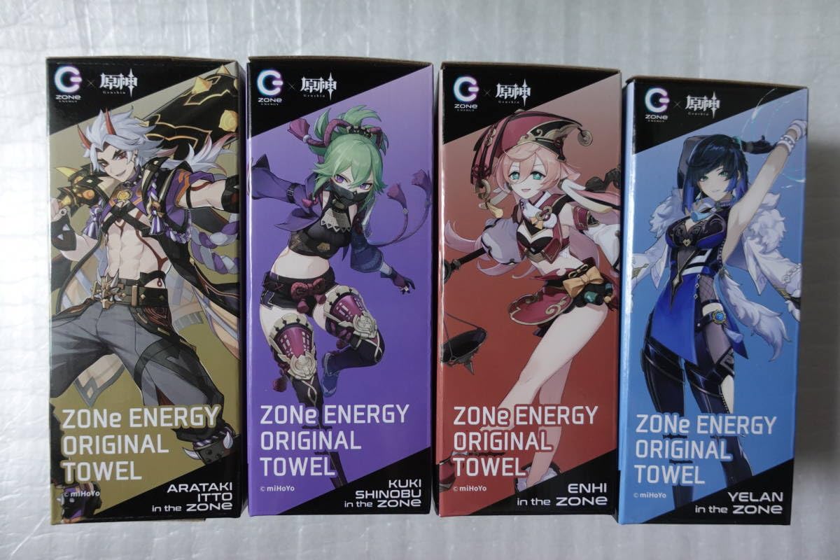 Amazon.co.jp: ZONe×原神 オリジナルタオル限定パック イオン限定 全4