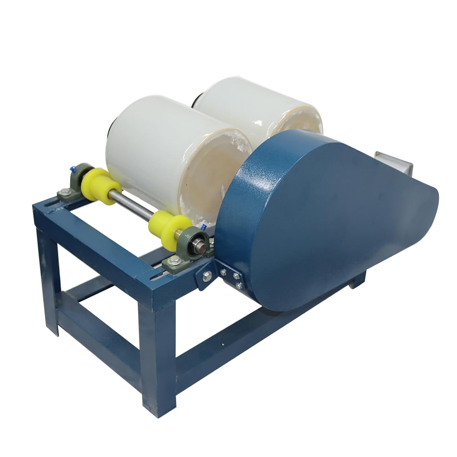 TECHTONGDA 220V Laboratory Ball Mill Grinding Machine Horizontal Planetary Ball Mill Lab Scale Roll Ball Mill with Double 5L Ceramic Jar for Ceramic Production, Glaze Material Grinding