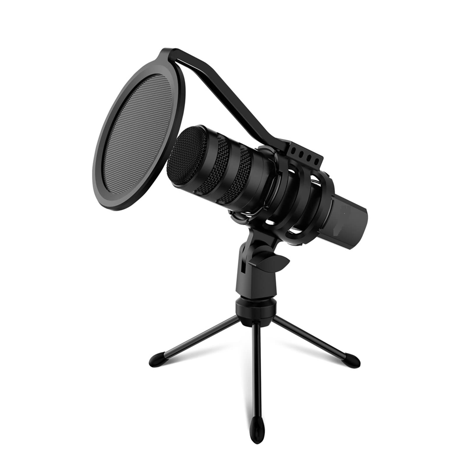 Microphone PC portable USB pour podcast et gaming compatible ordinateur de bureau