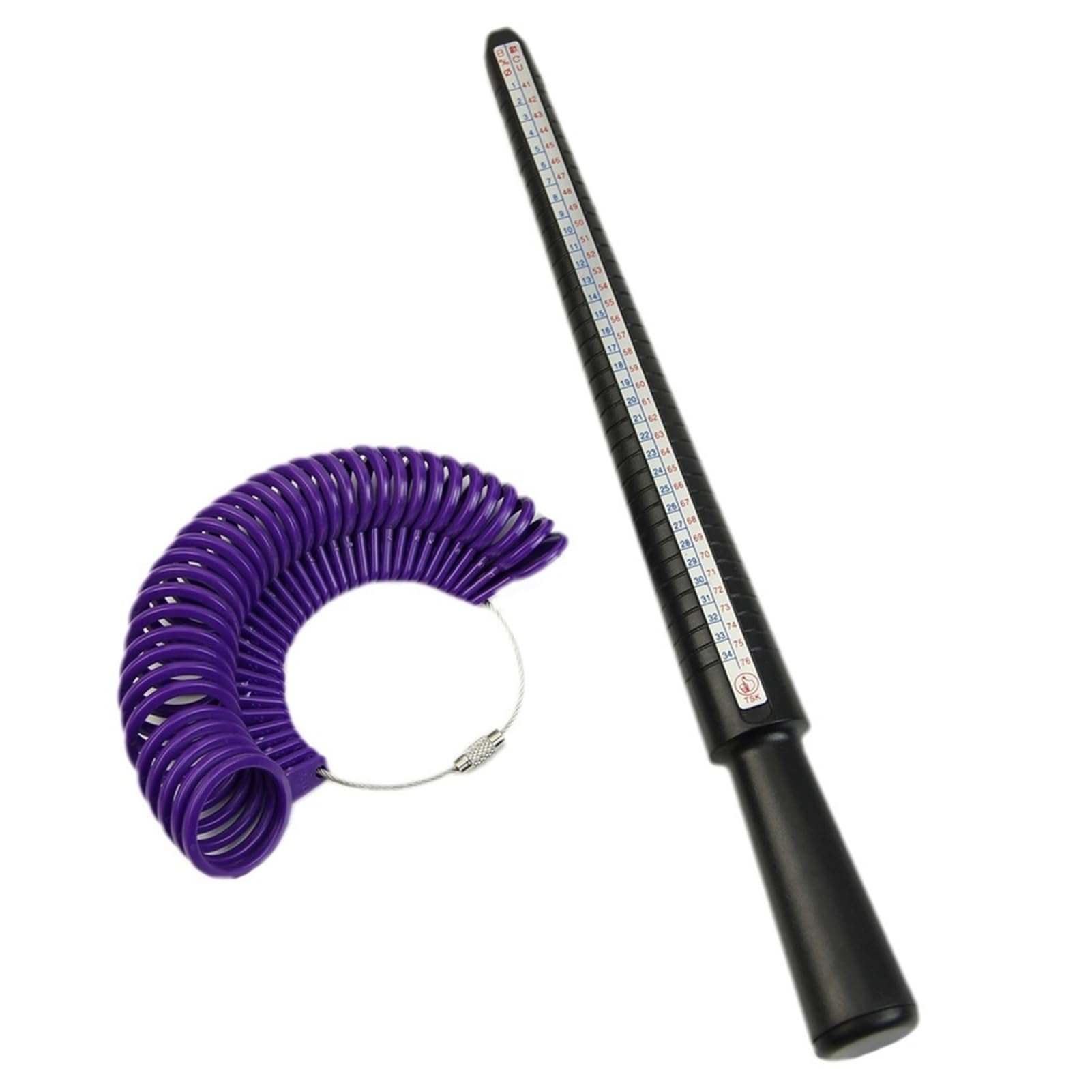 matumou Ring Size Mandrel Finger Gauge Ring Sizer Measuring Sizes Tool Set