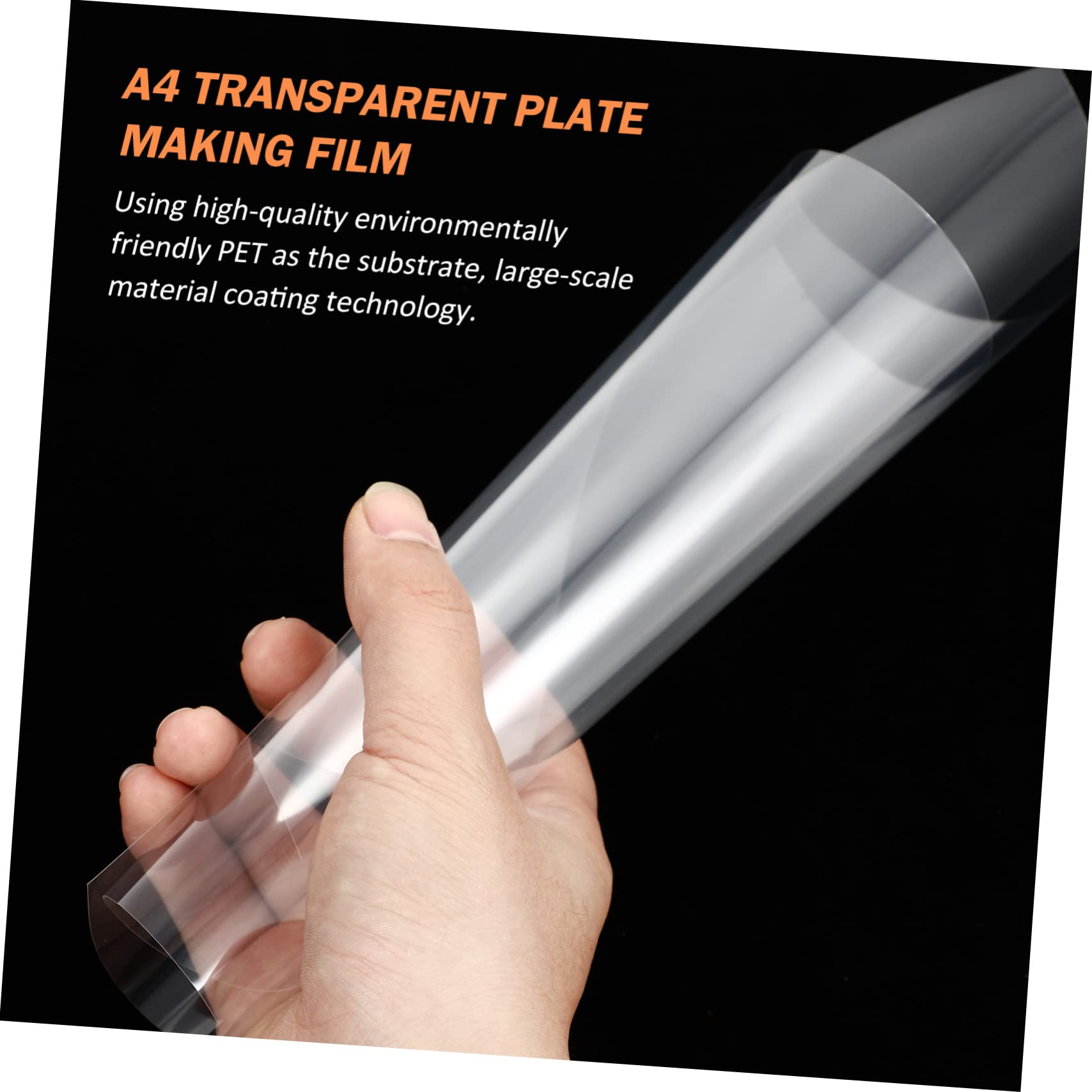 ERINGOGO 20Pcs Transparent Ink Jet Film Pet Printing Transparency Film for Printers Pressure Resistant Fast Ink Absorption for Home and Shop Use