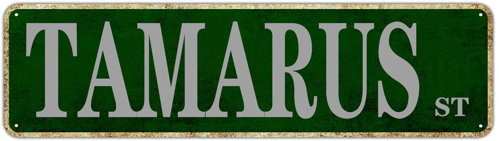 Tamarus St Retro Tin Signs Aluminum Metal Plaque Porch Decor Home Kitchen Bathroom Club Wall Yard Coffee Funny Decor 4x16 Inch