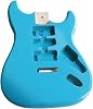 Guitar Kit Poplar Wood Blue NS Guitar Body High Gloss Finish Guitar Barrel Electric Guitar Body Guitar Accessories Unfinished DIY Guitar Body