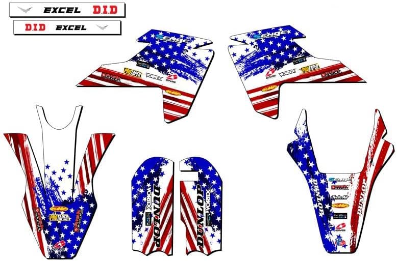 2018-2023 Mini TC 50 Merica USA Senge Graphics Base Kit Compatible with Husqvarna