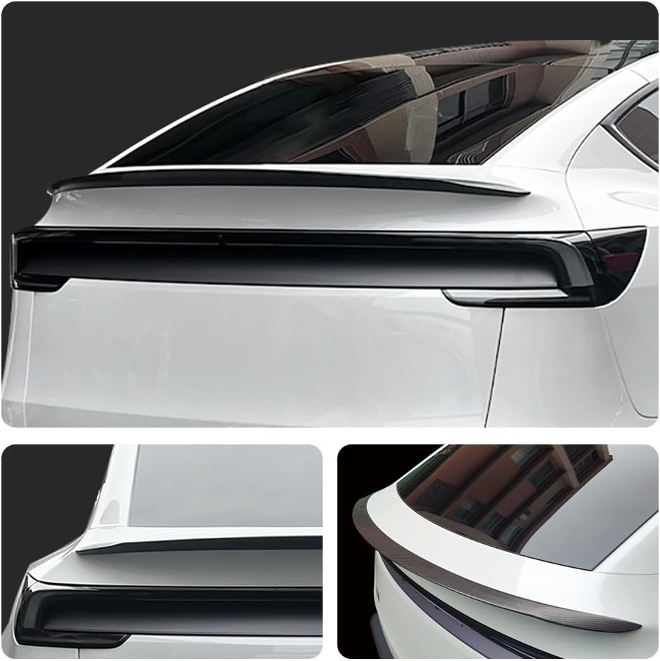 TSTORY Tesla Model Y Juniper 2025-2026 Newest 100% Real Carbon Fiber Rear Spoiler Performance Type Spoiler Rear Wing Tesla Model Y Accessories 2025 2026 (Model Y Juniper-Gloss Carbon Fiber)