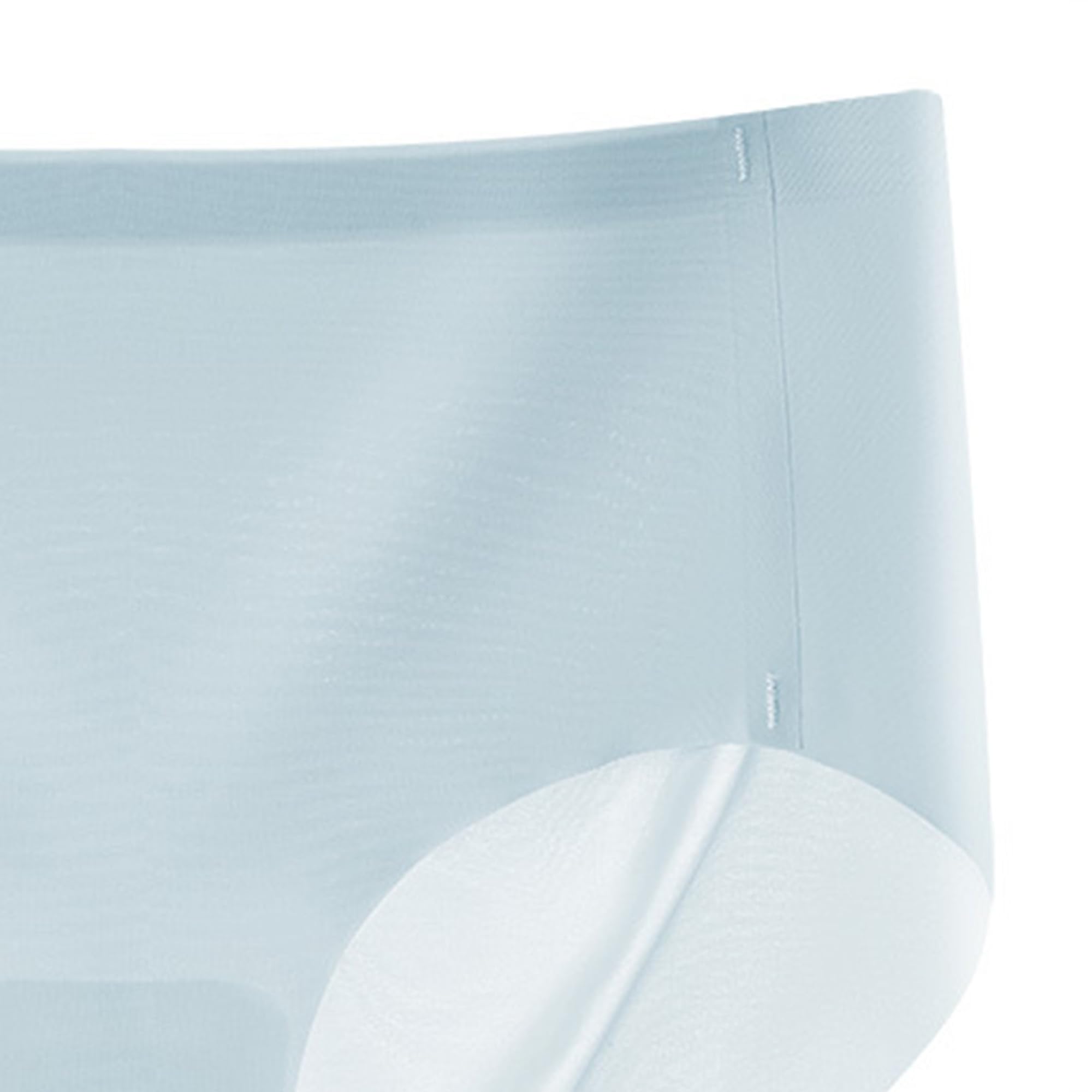 Calzoncillos invisibles de una pieza para mujer, de seda de hielo, paquete múltiple, bragas elásticas, suaves, ropa interior básica (azul claro, 5 piezas, XXL)